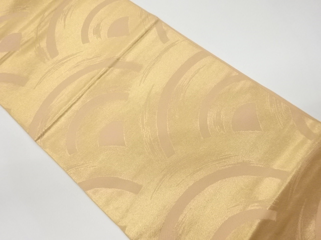 リサイクル　青海波模様織出し袋帯